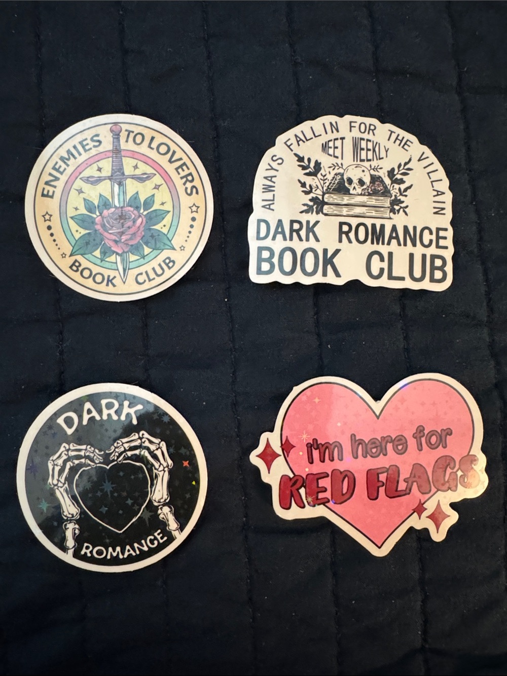 Bundle of 20 Dark Romance Bookish Stickers - Picture 2 of 6